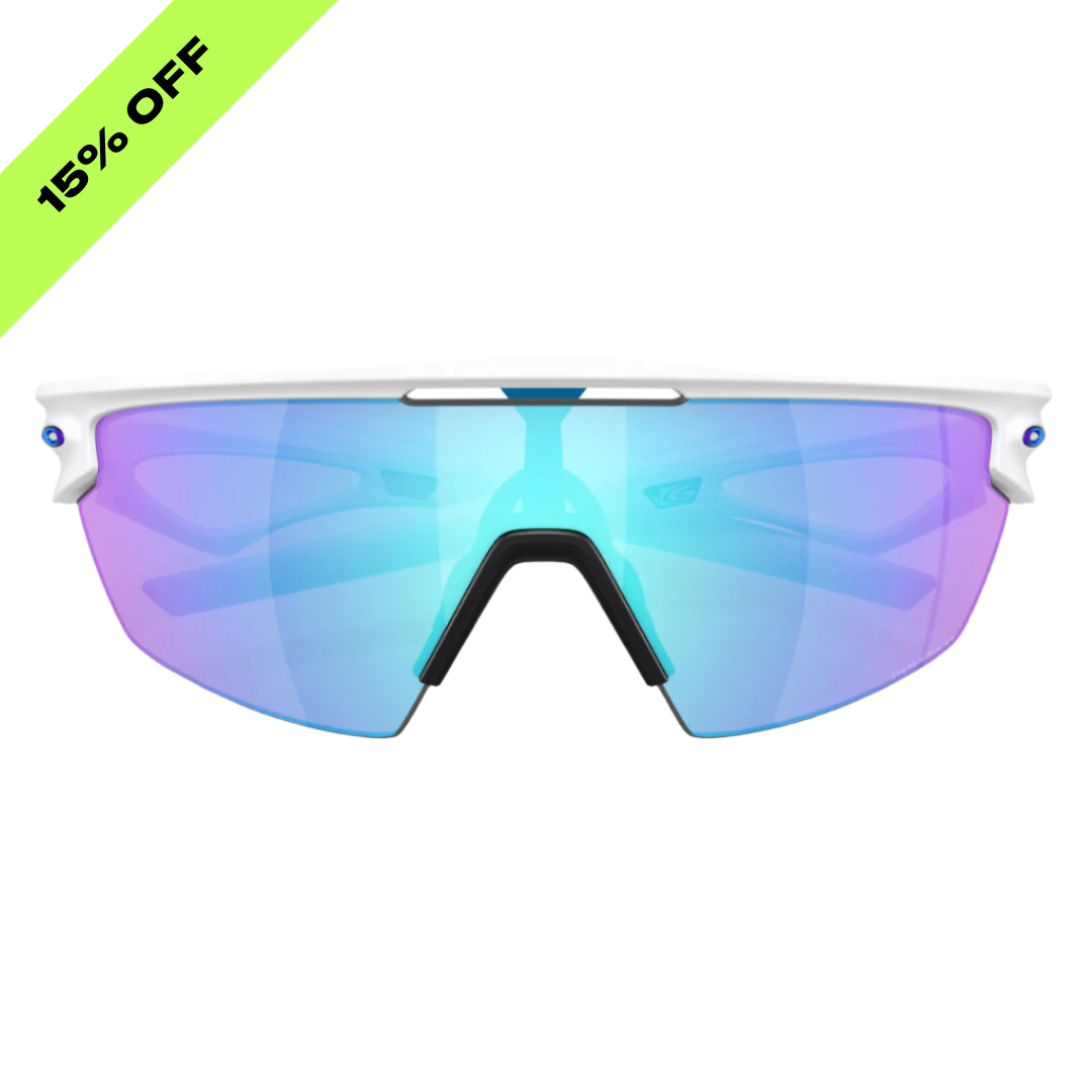 SALE Oakley Sphaera Matte White Prizm Sapphire Polarized