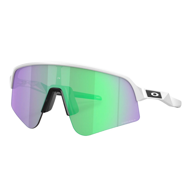 Oakley - Sutro Lite Sweep - Matte White (Prizm Road Jade) - Angle