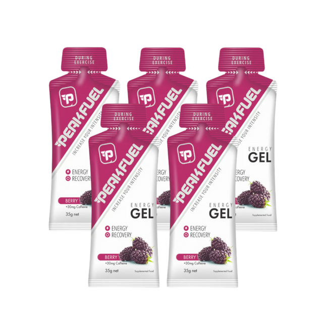 PeakFuel - Energy Gel - Berry (with caffeine) - 5 Pack