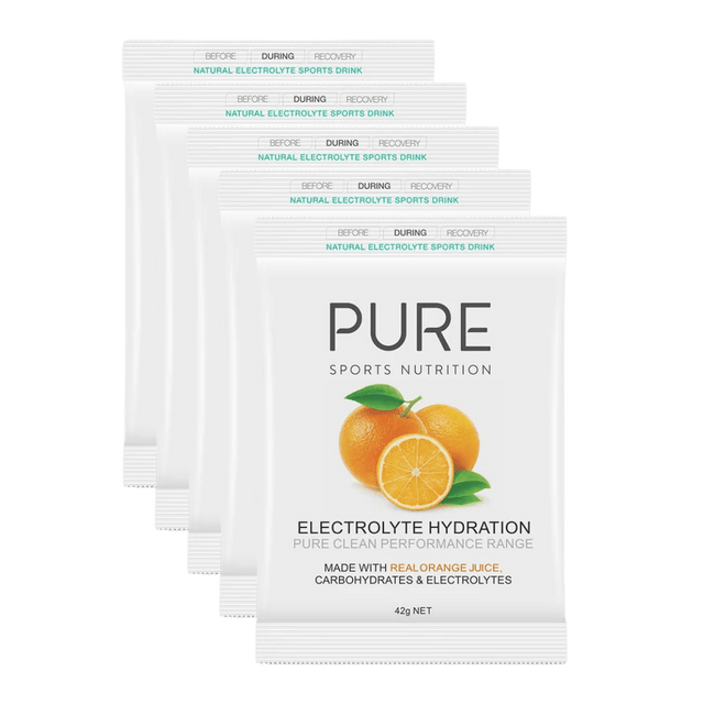 PURE Sports Nutrition - Electrolyte Hydration 42G Satchels - Orange - Aid Station