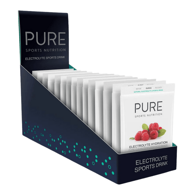 PURE Sports Nutrition - Electrolyte Hydration 42G Satchels - Raspberry - Aid Station