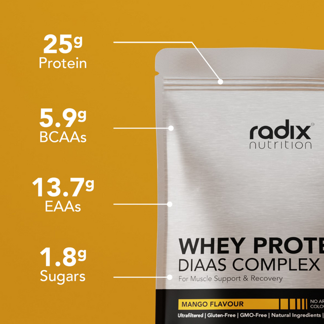 Radix Nutrition - Whey Protein DIAAS Complex™ 1.61 - Mango - Info