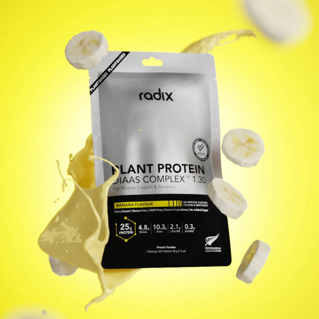 Radix Nutrition - Plant Protein DIAAS Complex™ 1.30 Sachet - Banana (34g) - Render