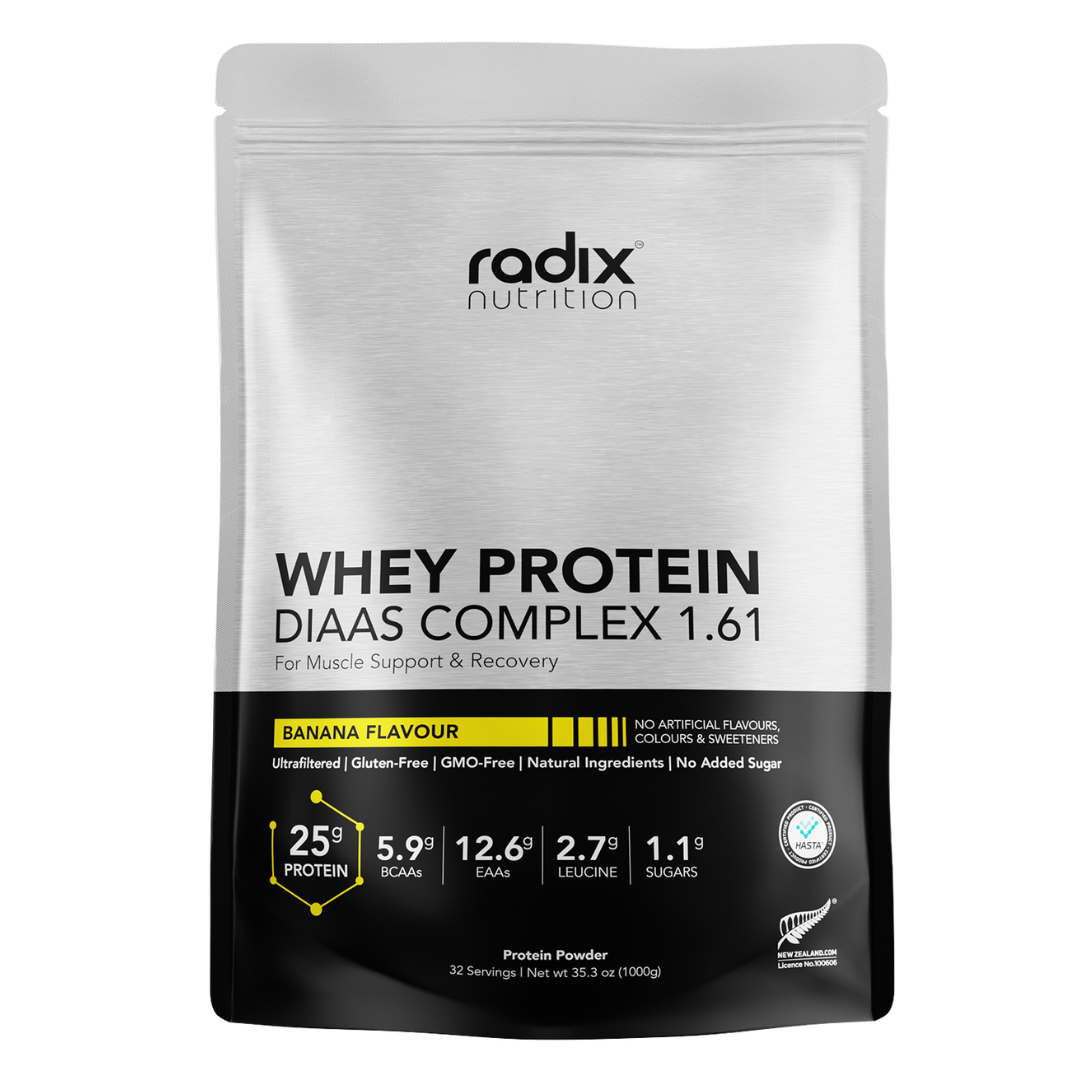 Radix Nutrition - Whey Protein DIAAS Complex™ 1.61 Bag - Banana (1kg)