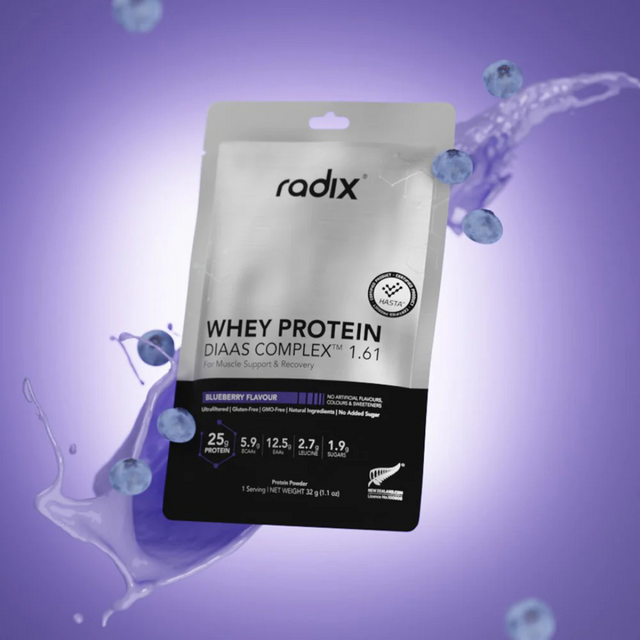 Radix Nutrition - Whey Protein DIAAS Complex™ 1.61 Sachet - Blueberry (32g) - Render
