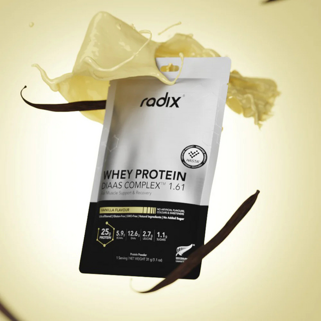 Radix Nutrition - Whey Protein DIAAS Complex™ 1.61 Sachet - Vanilla (31g) - Render