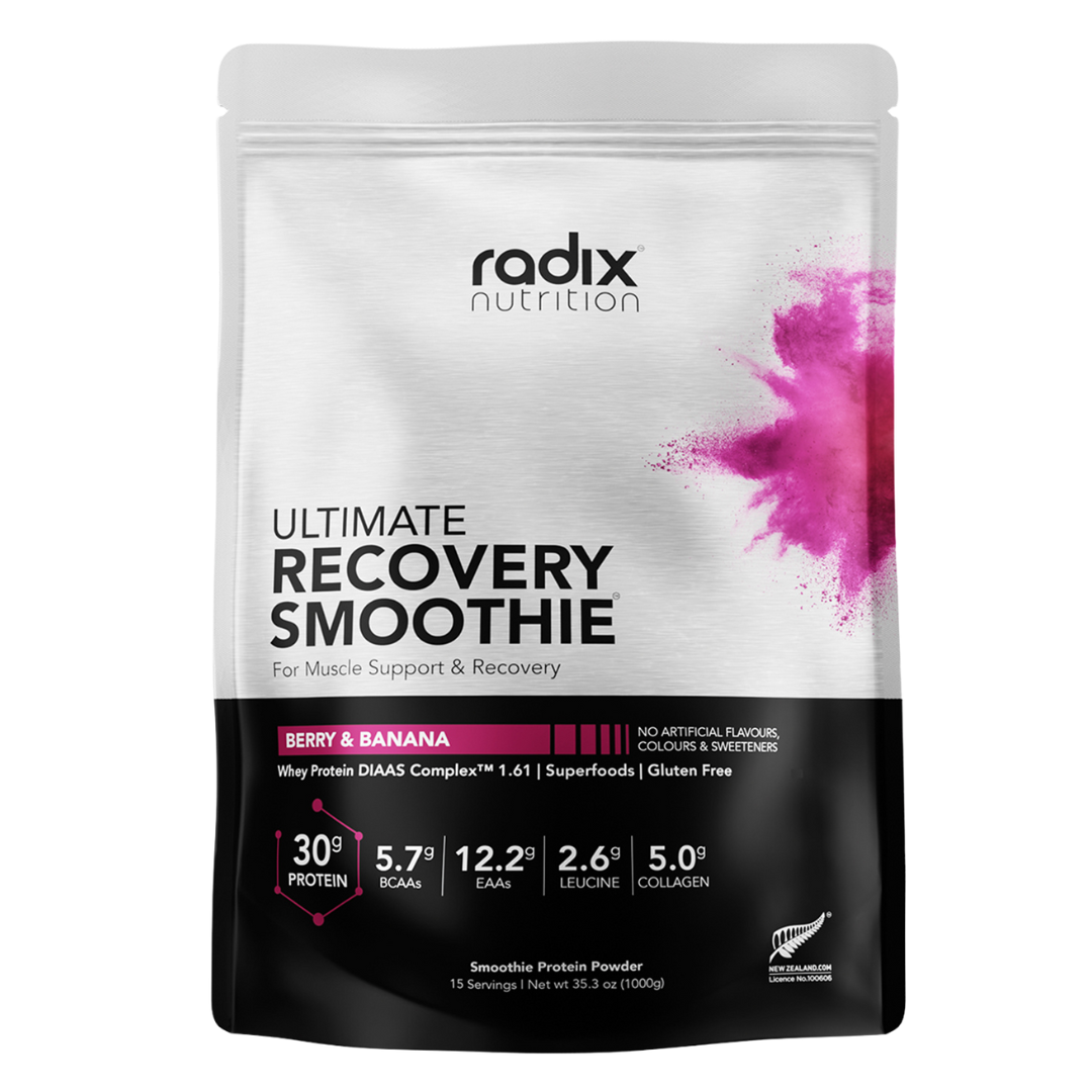 Radix Nutrition - Recovery Smoothie V2 Bag | Whey Based - Berry & Banana (1kg)