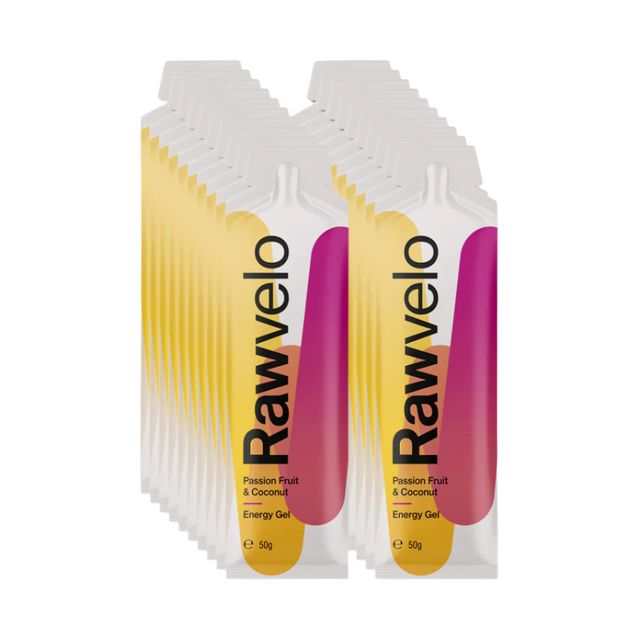 Rawvelo - Energy Gel - Passionfruit & Coconut - Box of 20