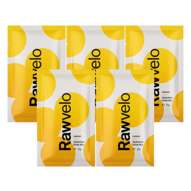 Rawvelo - Hydration Drink Mix Powder Sachet -  Lemon - 5 Pack