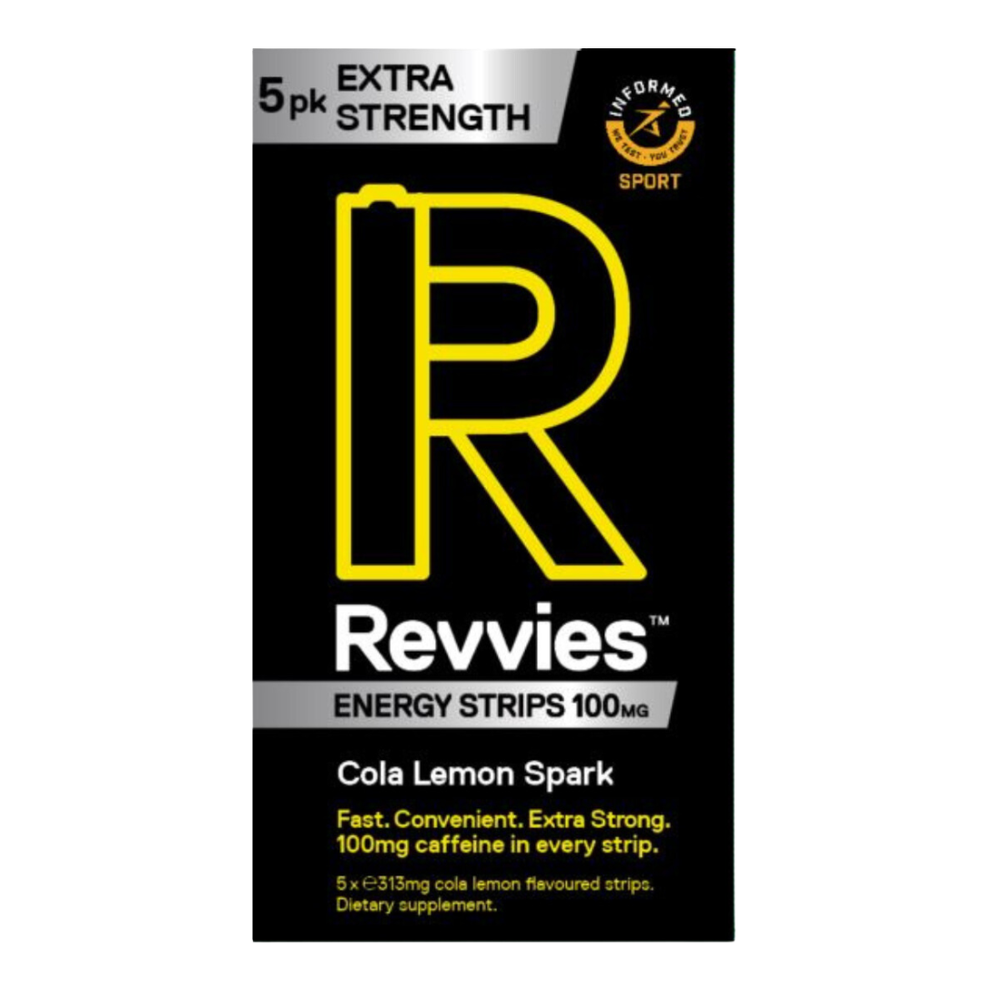 Revvies Energy Strips - 100mg Caffeine - Cola Lemon Spark