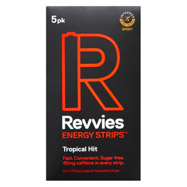 Revvies Energy Strips - 40mg Caffeine - Tropical Hit