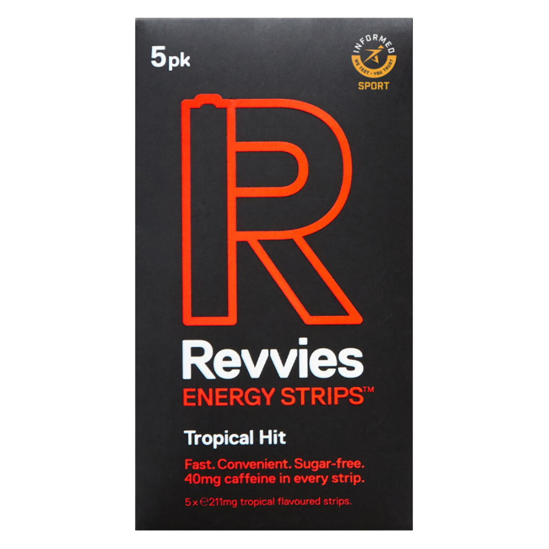 Revvies Energy Strips - 40mg Caffeine - Tropical Hit