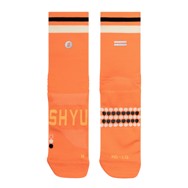 SHYU - Racing Socks - Mango/Cream/Black - Flat
