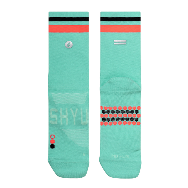 SHYU - Racing Socks - Peppermint/Red/Black - Flat