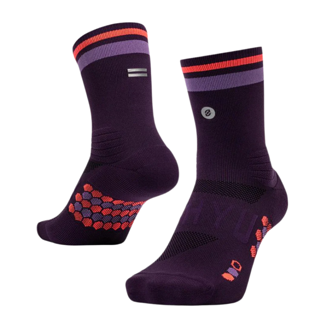 SHYU - Racing Socks - Purple/Grape/Crimson - Half Crew