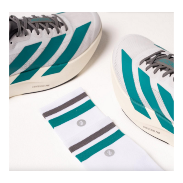SHYU - Racing Socks - White/Teal/Carbon