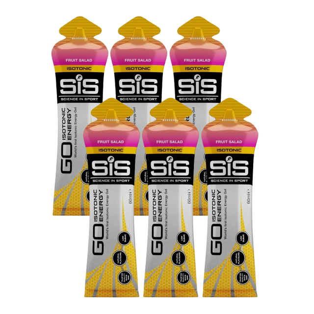 Science In Sport (SIS) - Go Isotonic Energy Gels - Fruit Salad (Pack of 6)