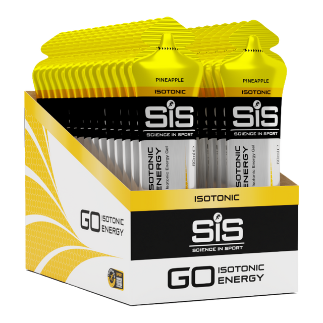 Science In Sport (SIS) - Go Isotonic Energy Gels - Pineapple (Box of 30)