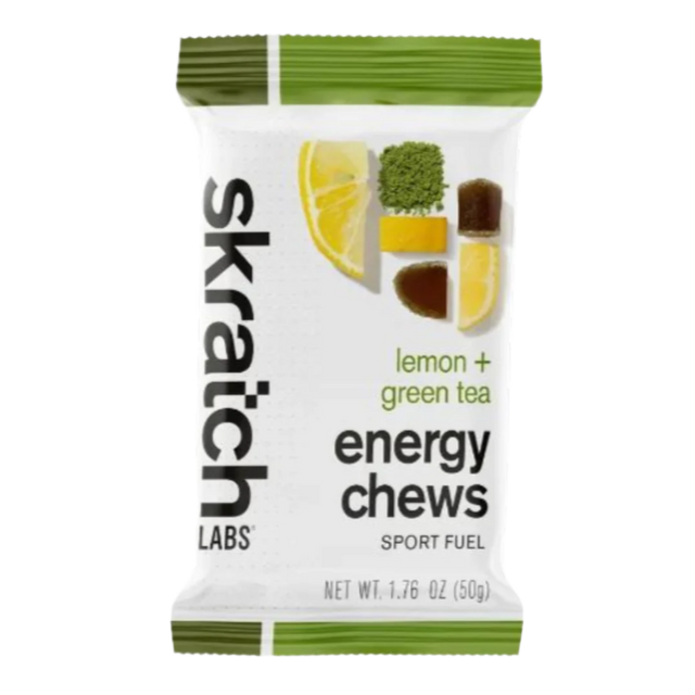 Skratch Labs - Sport Energy Chews - Green Tea & Lemon (with caffeine)