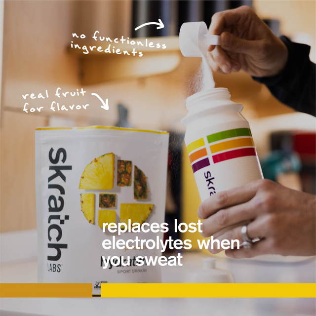 Skratch Labs - Sport Hydration Drink Mix Bag - Pineapple - Infograph