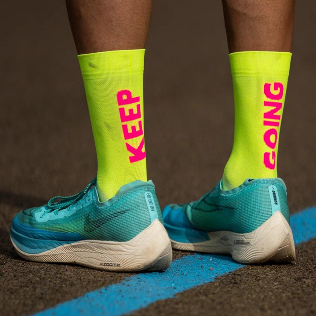 Sporcks - Running Sock - Keep Going Yellow (alt1)