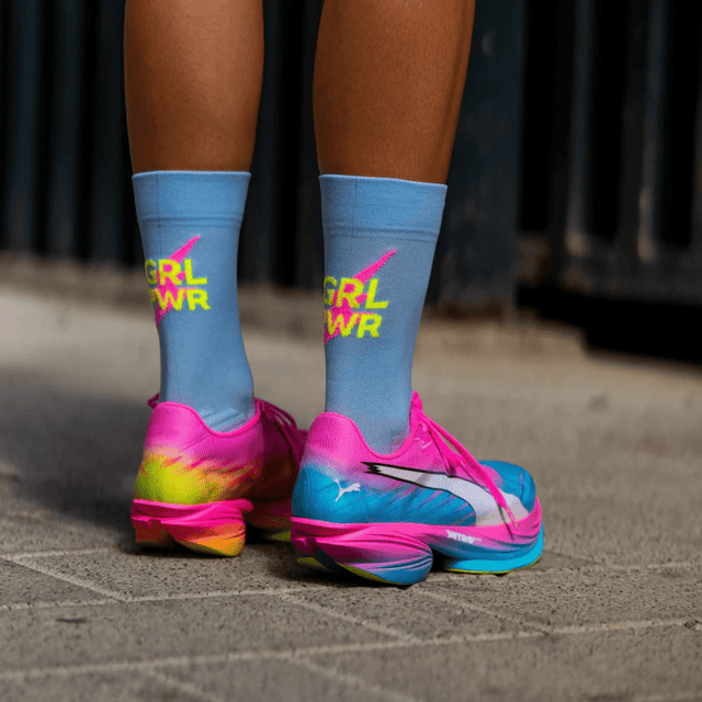 Sporcks - Running Sock - Girls Power Blue - Aid Station