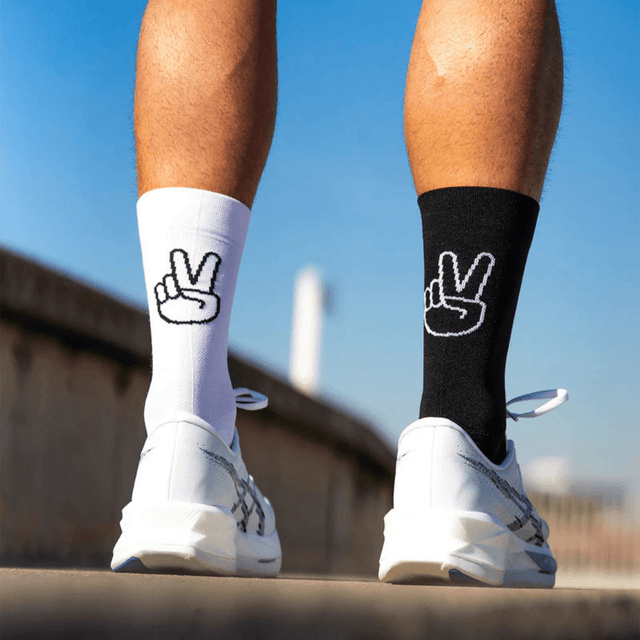 Sporcks - Running Sock - Up Black & White - Aid Station