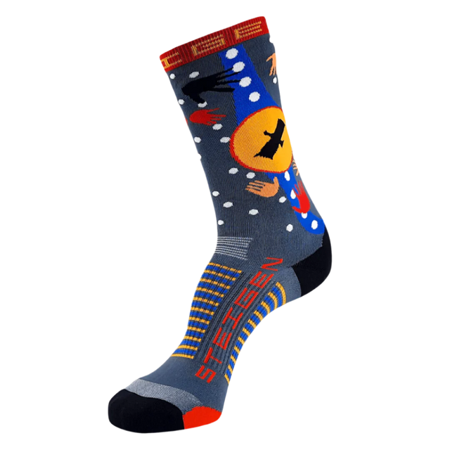 Steigen - Three Quarter Length Running Socks - Bunjil The Creator