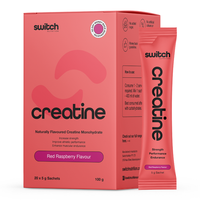 Switch Nutrition - Flavoured Creatine Sachets - Raspberry