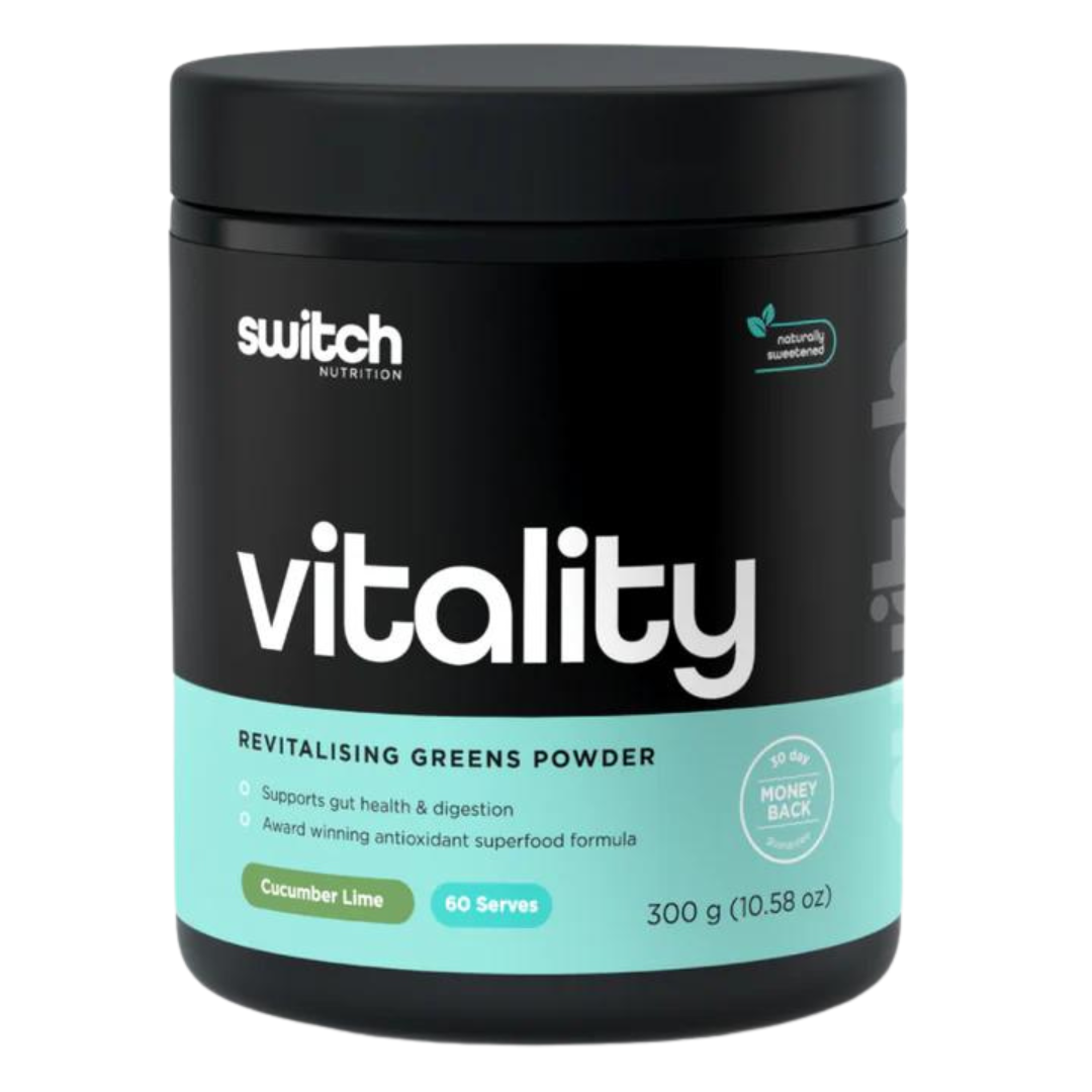 Switch Nutrition - Vitality Super Greens Powder - Cucumber Lime (300g)