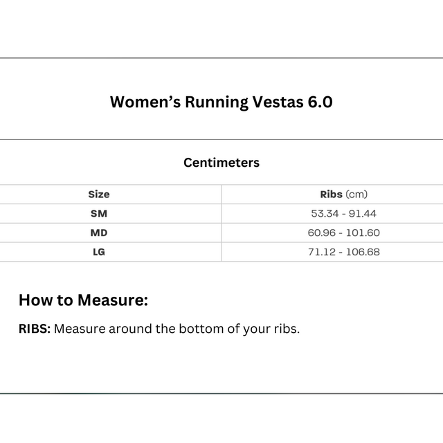 Ultimate Direction - Mountain Vesta 6.0 - Onyx (Size Guide)