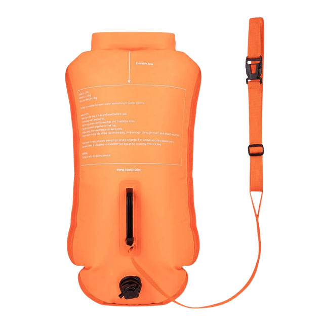 Zone3 - Recycled Safety Buoy/Dry Bag 28L - Fluro Orange - Aid Station