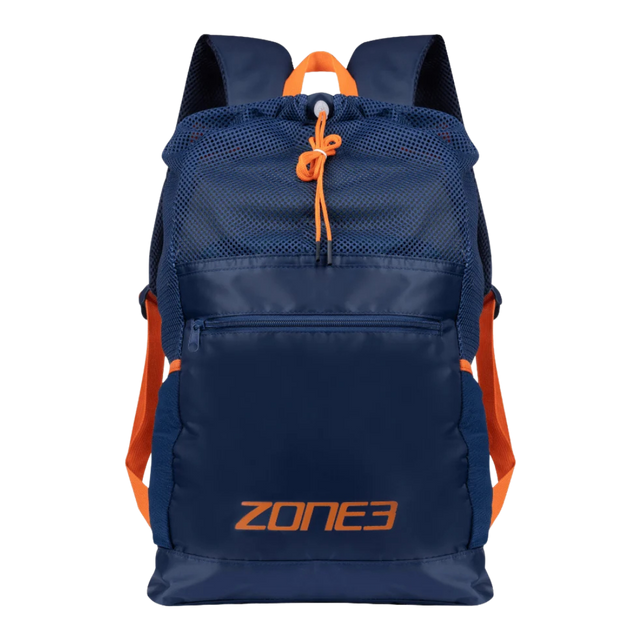Zone3 - Large Mesh Training Backpack - Blue/Orange - Aid Station