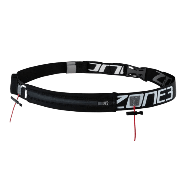 Zone3 - Racebelt Gel Loops - Black/White/Orange - Aid Station