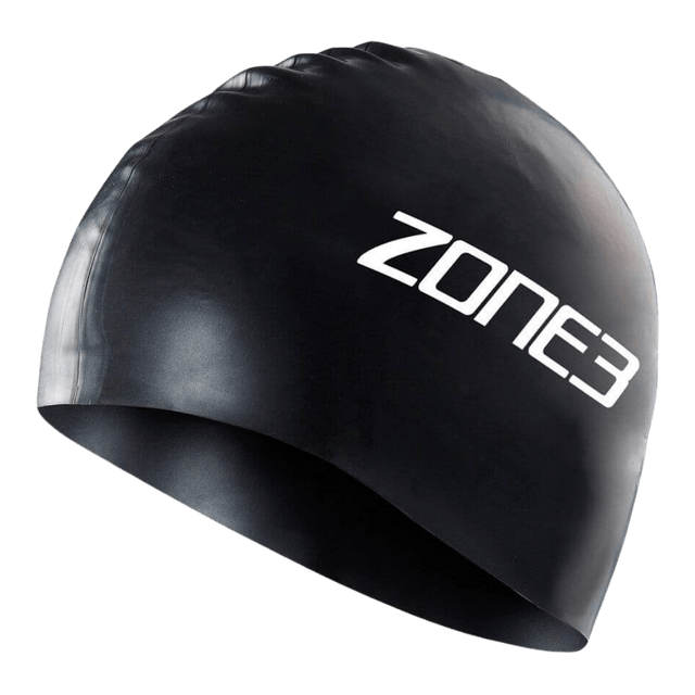 Zone3 - Silicone Swim Cap - Black - Aid Station