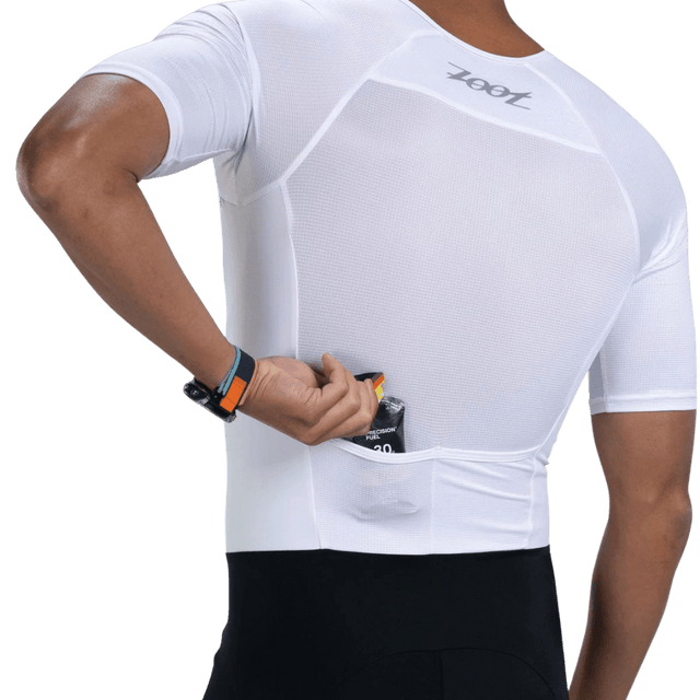Zoot - Mens Core Tri Aero FZ Racesuit - White - Aid Station