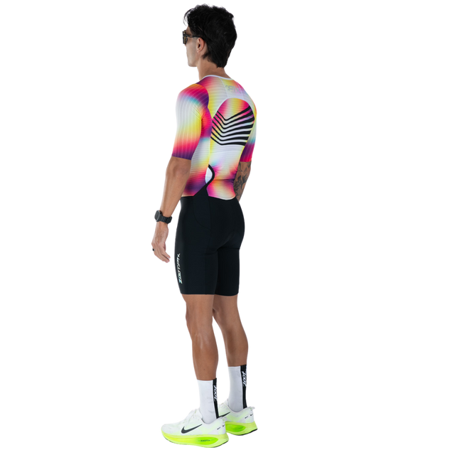 Zoot Men's Ultra Tri P1X Racesuit in Eclipse colourway - back angle view
