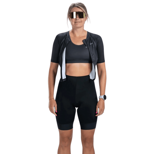 Zoot - Womens Core Tri Aero FZ Racesuit - Jet Black - Aid Station