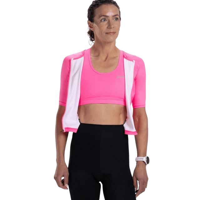Zoot - Womens Core Tri Aero FZ Racesuit - Bright Pink - Aid Station