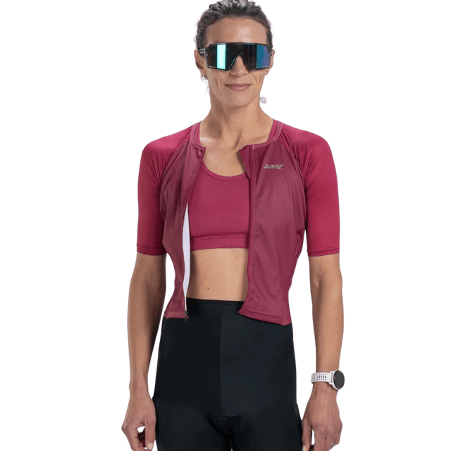 Zoot - Womens Core Tri Aero FZ Racesuit - Plum - Aid Station
