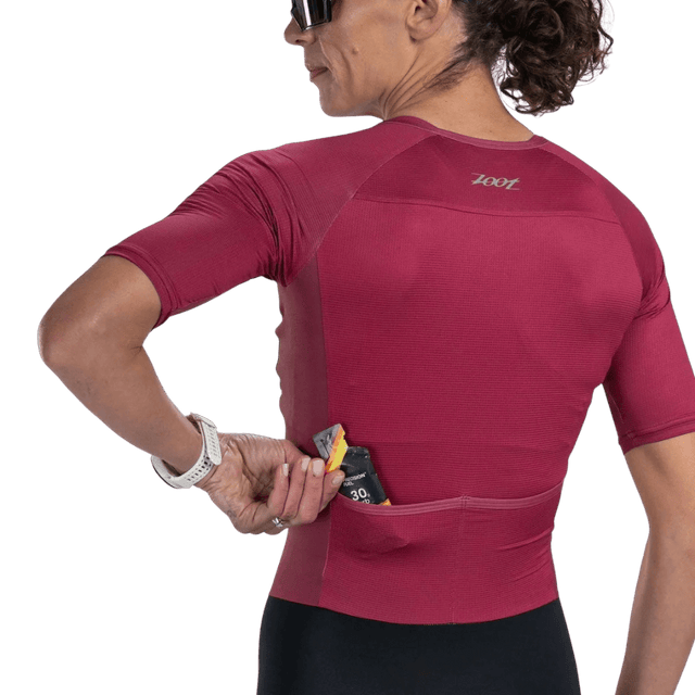 Zoot - Womens Core Tri Aero FZ Racesuit - Plum - Aid Station