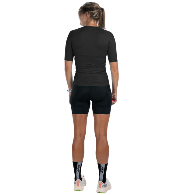 Zoot Women's Core Tri Jersey in Jet Black colourway - back view