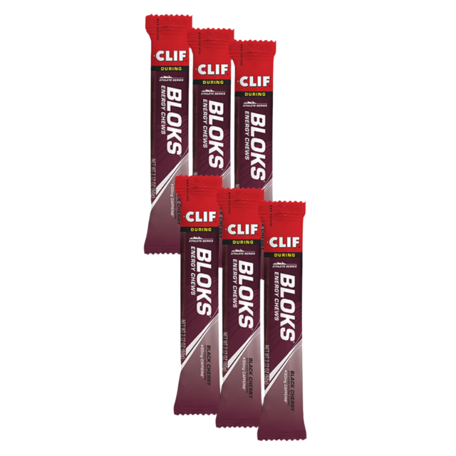 Clif Bar - Bloks Energy Chews - Black Cherry (Caffeine) - 6 Pack