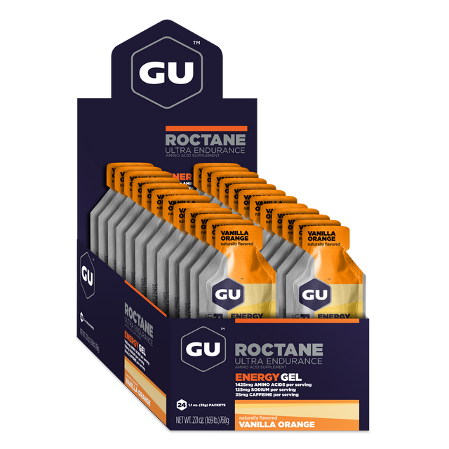 GU Energy - Roctane Energy Gels - Vanilla Orange (35mg caffeine) - 24 Box