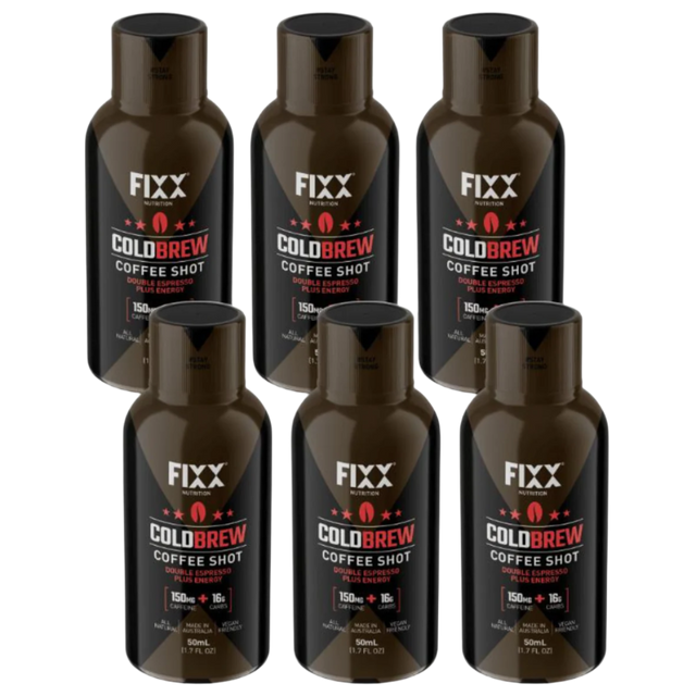 Fixx Nutrition - Cold Brew Coffee Shot - Double Espresso - 6 Pack