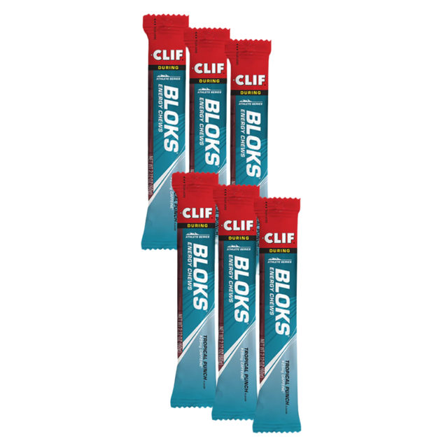 Clif Bar - Bloks Energy Chews - Tropical Punch (Caffeine) - 6 Pack