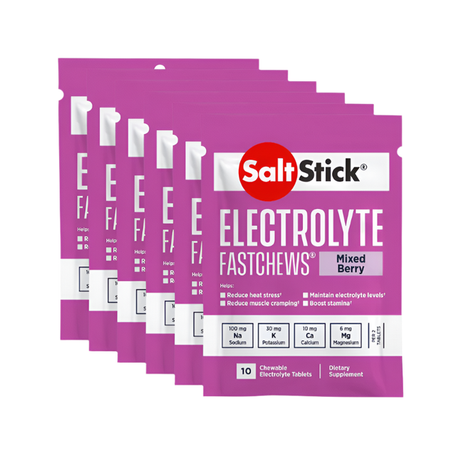 SaltStick - Electrolyte FastChews Sachet - Mixed Berry - 6 Pack