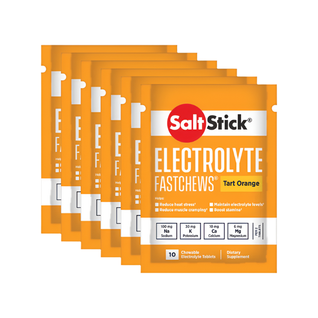 SaltStick - Electrolyte FastChews Sachet - Tart Orange - 6 Pack