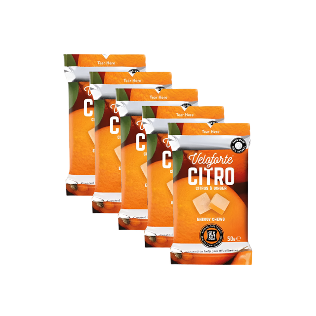 Veloforte - Energy Chews - Citro (Citrus & Ginger) - 5 Pack